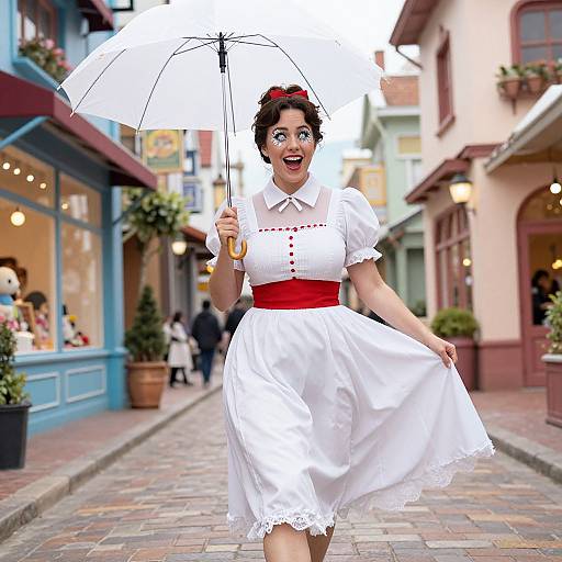 Whimsical Mary Poppins Street Stroll