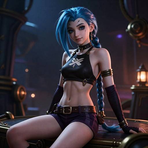 Realistic 3D Jinx from League of Legends