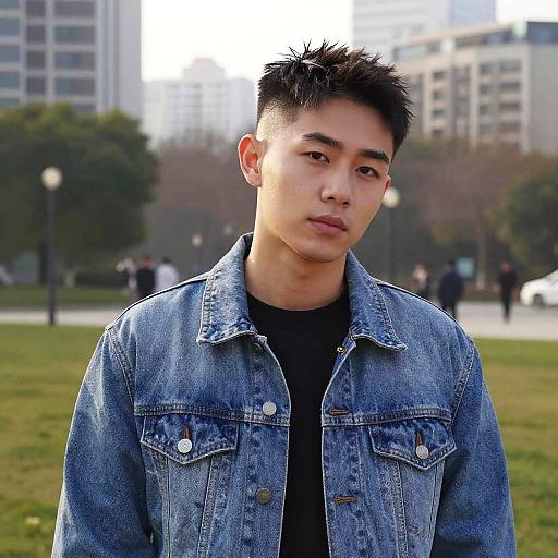 Modern Comb Over in City Park