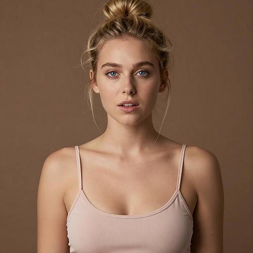 Blonde Woman in Casual Pose