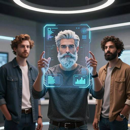 Futuristic AI Beard Style Generator