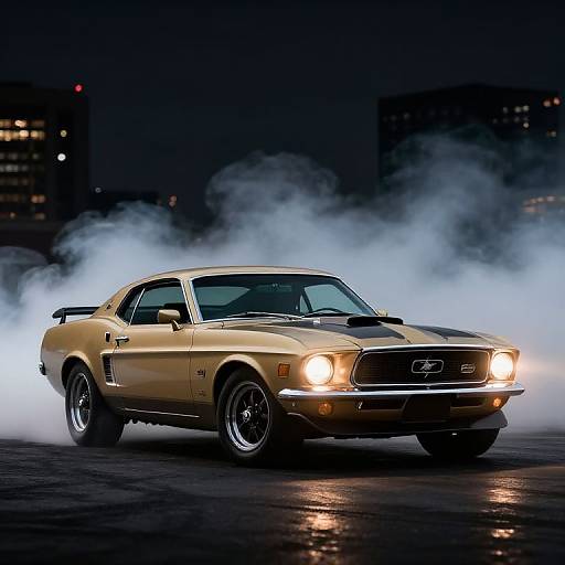 Fantasy 1969 Ford Mustang Drifting