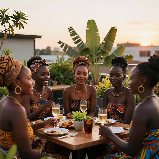 Modern Ethiopian Rooftop Garden Party