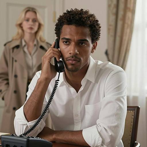 Serious Conversation in a Cozy Room