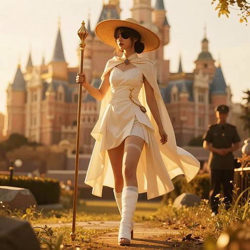 Golden Hour Megu in Castle Garden