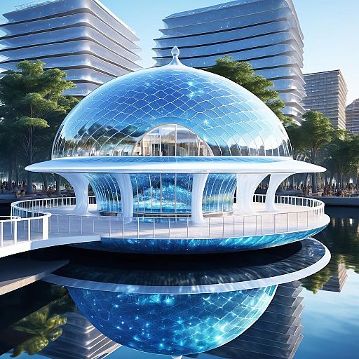 Glistening Pavilion Inspired by Nature's Flow Glistening Pavilion Inspired by Nature's Flow