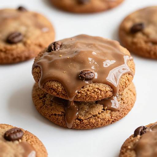 No-Butter Soft Glazed Coffee Cookies