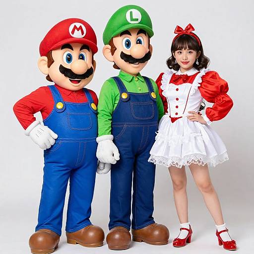 Mario and Luigi Costume Duo