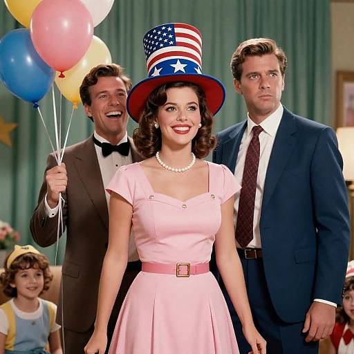 Vibrant Mid-20th Century Celebration Poster