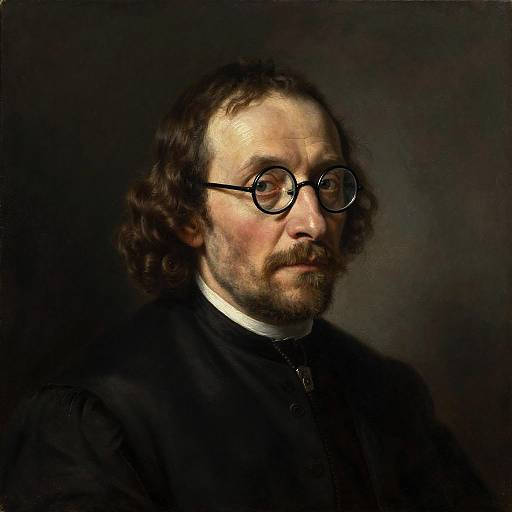 Ultra-Realistic Scholar Portrait with Glasses