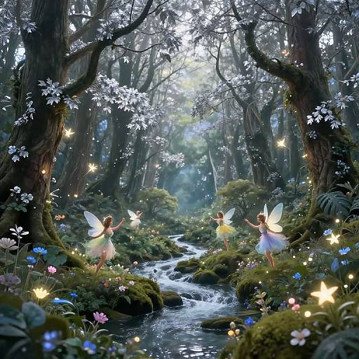 Enchanted Feywild Forest Scene