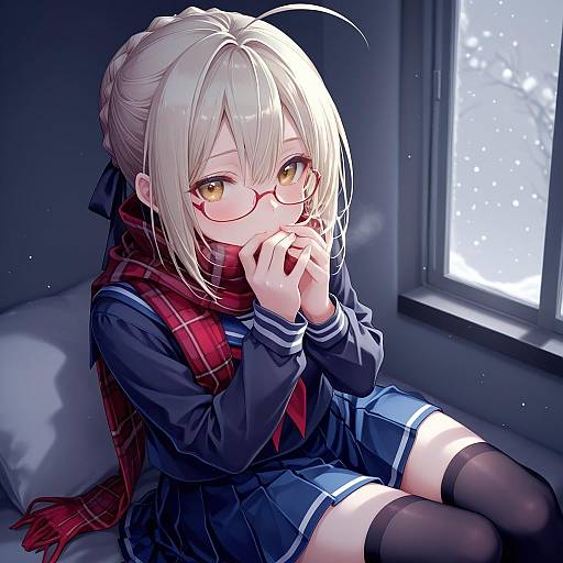 Illustration of Mysterious heroine x alter (first ascension) (fate), fate (series) in the style of Kuroi (liar-player)