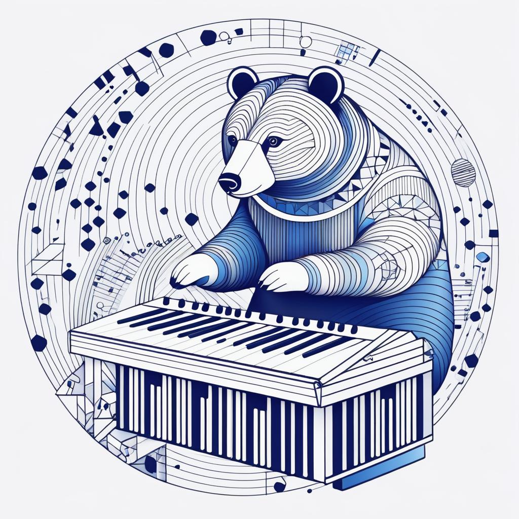 Bear Synthesizer Logo Design Inspiration