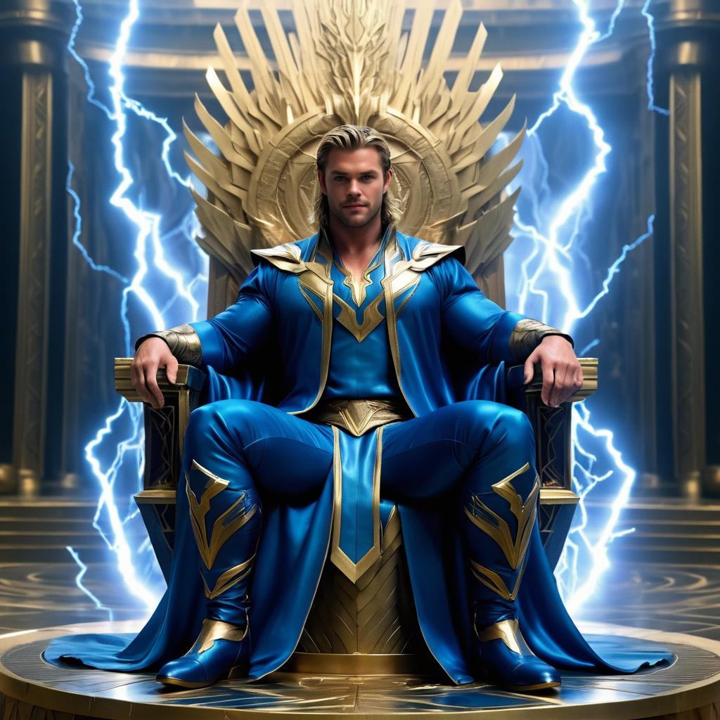 Chris Hemsworth as a Thunderous Deity