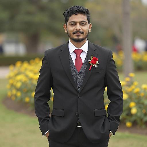 Stylish Groom Portrait in Nature