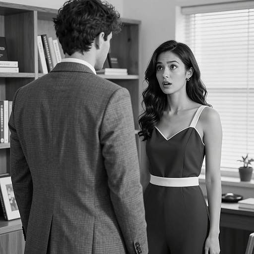 Business Disagreement Between Man and Woman Indoors