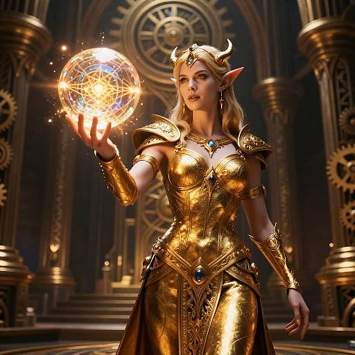 Almalexia Casting Orb in Clockwork City