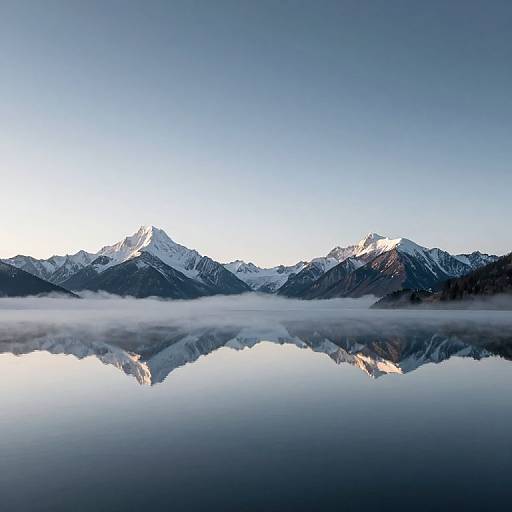Snow-Capped Peaks in Cosmic Stillness