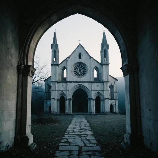 Ethereal Dawn at a Forgotten Monastery