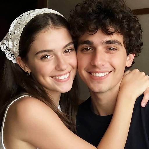 Candid Couple in Dimly Lit Setting