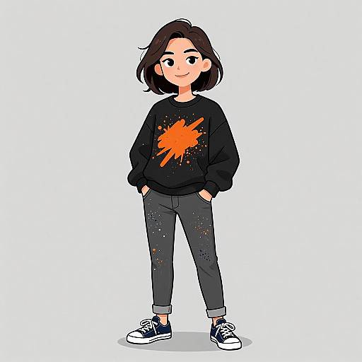 Smiling Woman and Stylish Man Portrait