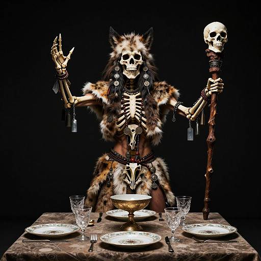 Wild Skeleton Shaman Conjuring Power