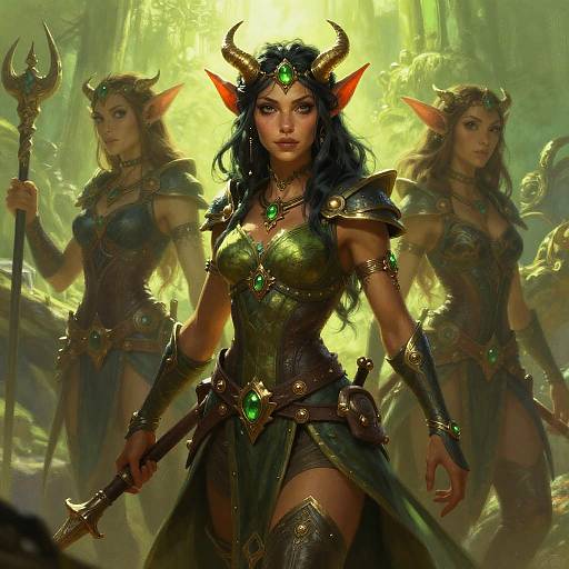 Epic Female Troll Mystic Artwork