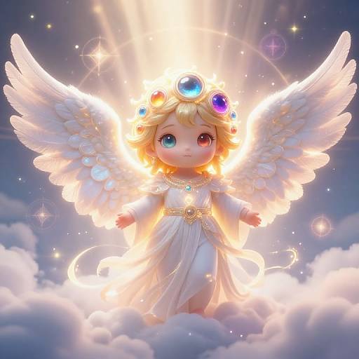 Biblically Accurate Colorful Angel