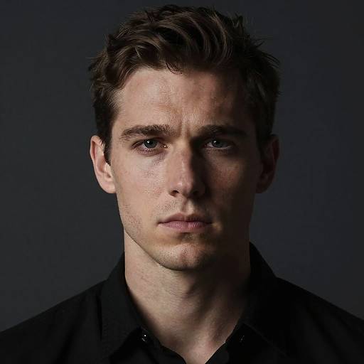 Portrait of Serious European Man