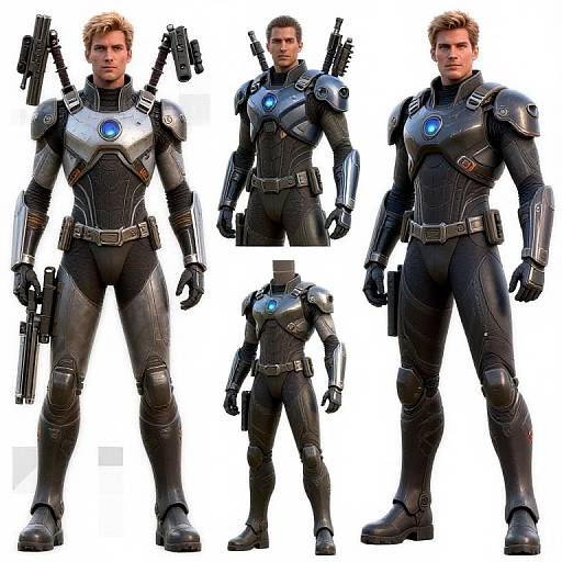 2D Sci-Fi Apache Superheroes Portraits