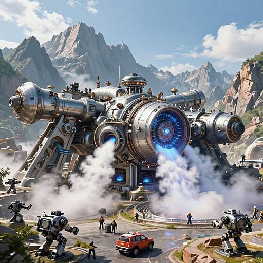 Colossal Fusion Generator in Mountains