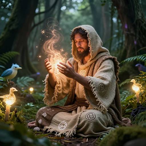 Firbulg Healer Ritual in Sacred Grove