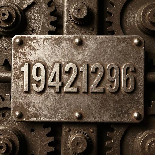 Vintage WWII Military Serial Engraving