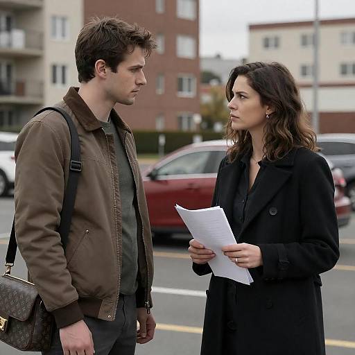 Intense Encounter in a Parking Lot