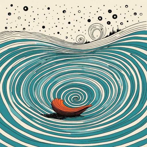 Whimsical Dr. Seuss-Style Melancholy Clam Illustration