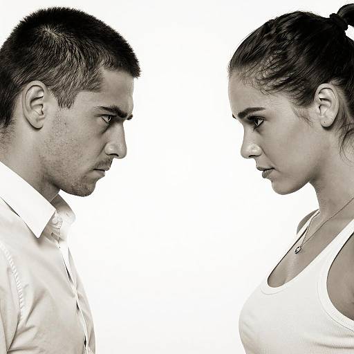 Sepia-Toned Portrait of Two Individuals