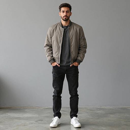 Stylish Young Man in Casual Streetwear