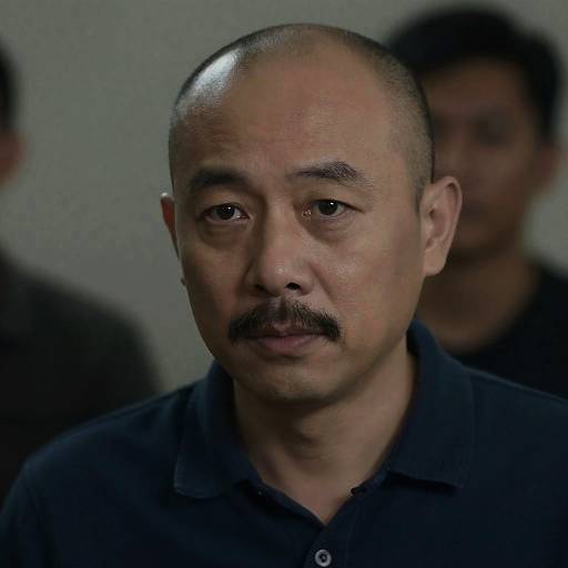 Portrait of an Asian Man in Dim Light