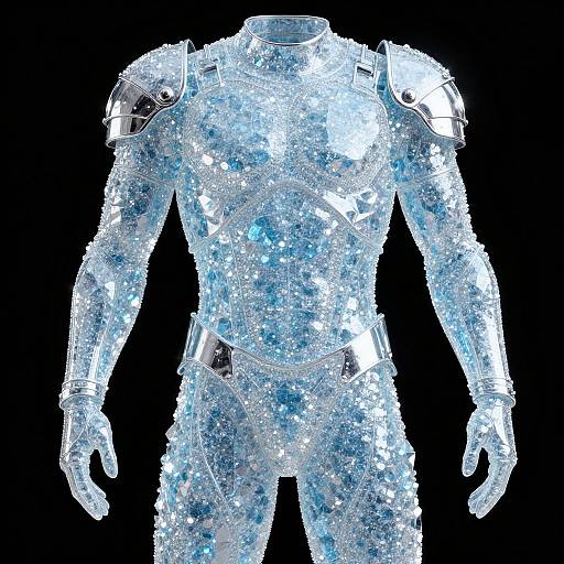 Hyper-Realistic Crystal Armor Design