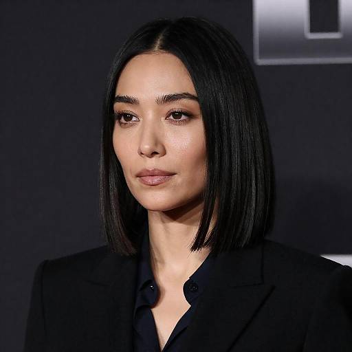 Moody Portrait of Woman in Blazer