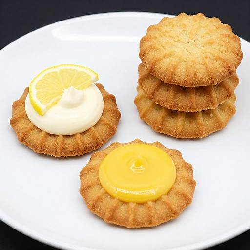 Artful Golden Chana Puri Cookies Display