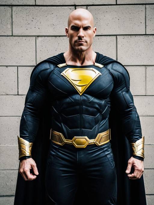 Realistic Black Adam Cosplay for Men