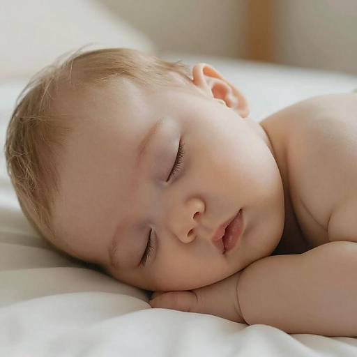 Peaceful Baby Portrait in Soft Light