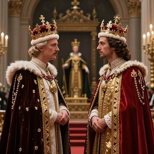 Regal Confrontation of Royal Figures