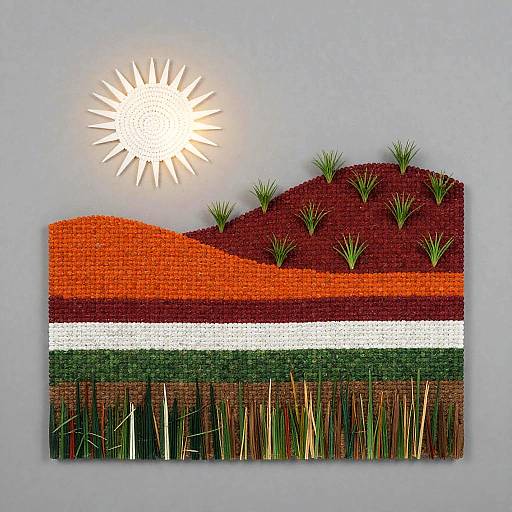 Woven Reed Abstract Earthscape