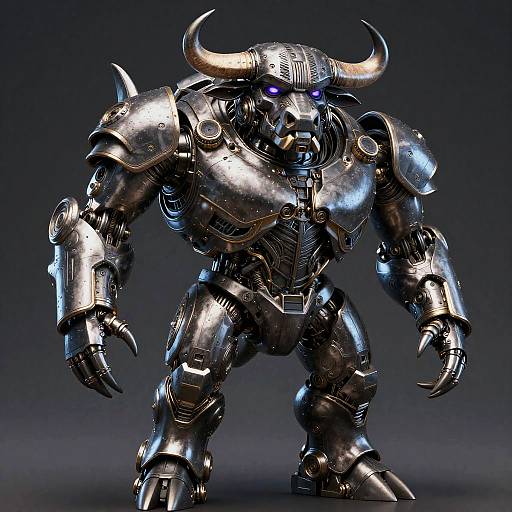 Cyborg T1000 Buffalo with Steel Armor
