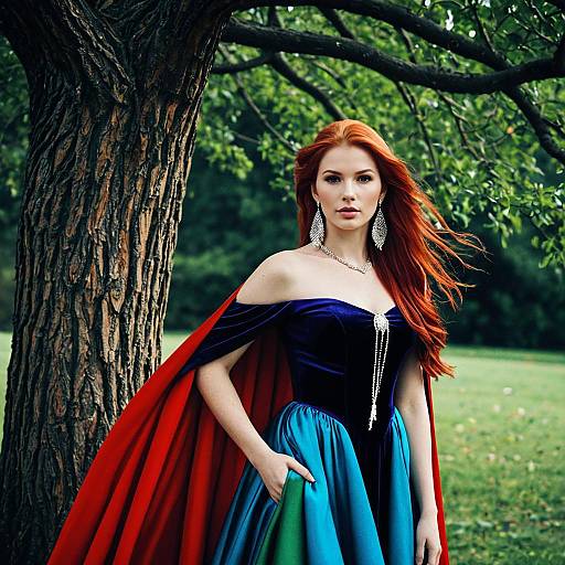 Colorful Costume Design with Jewelry