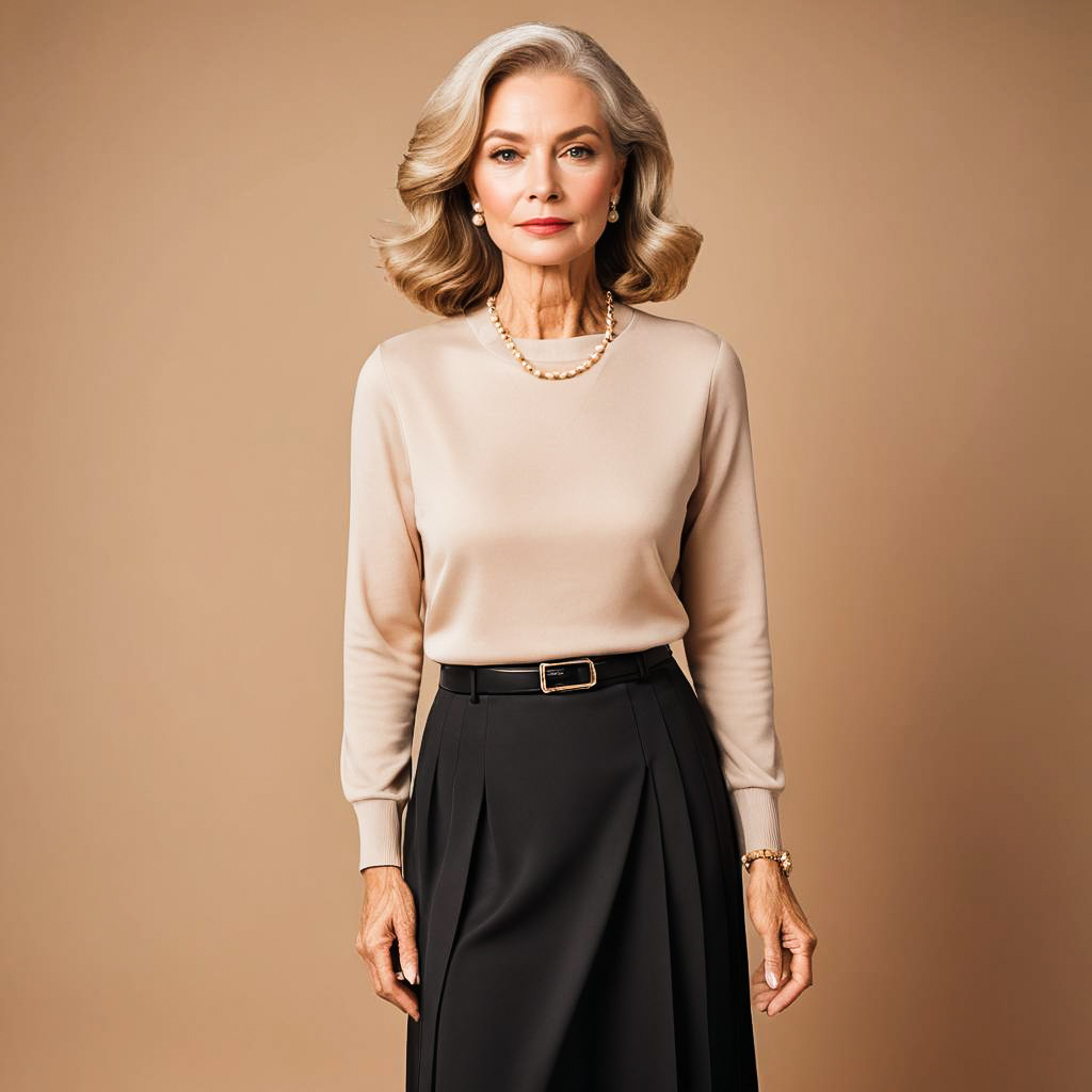 Elegant Photo Shoot of a Mature Woman