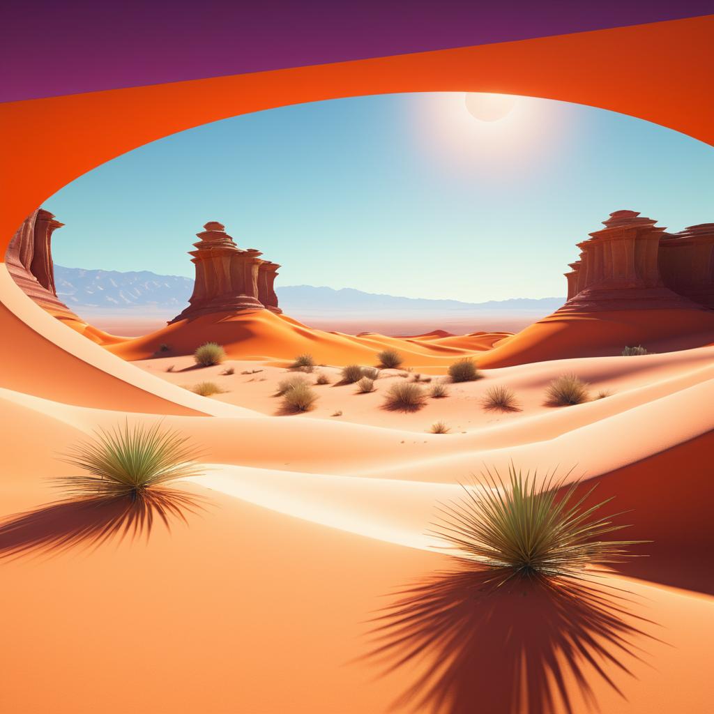 Breathtaking Desert Scene at Universe's End