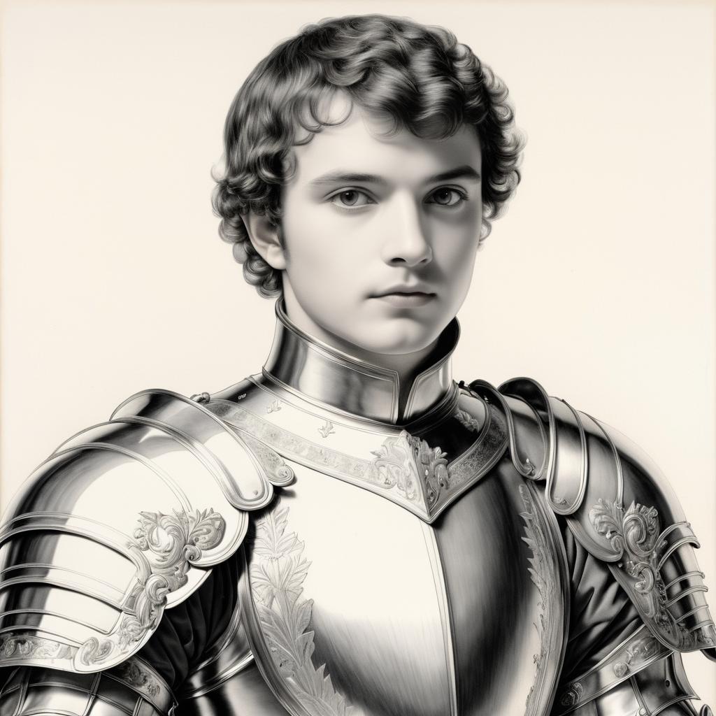 Noble Young Knight in Elegant Portrait